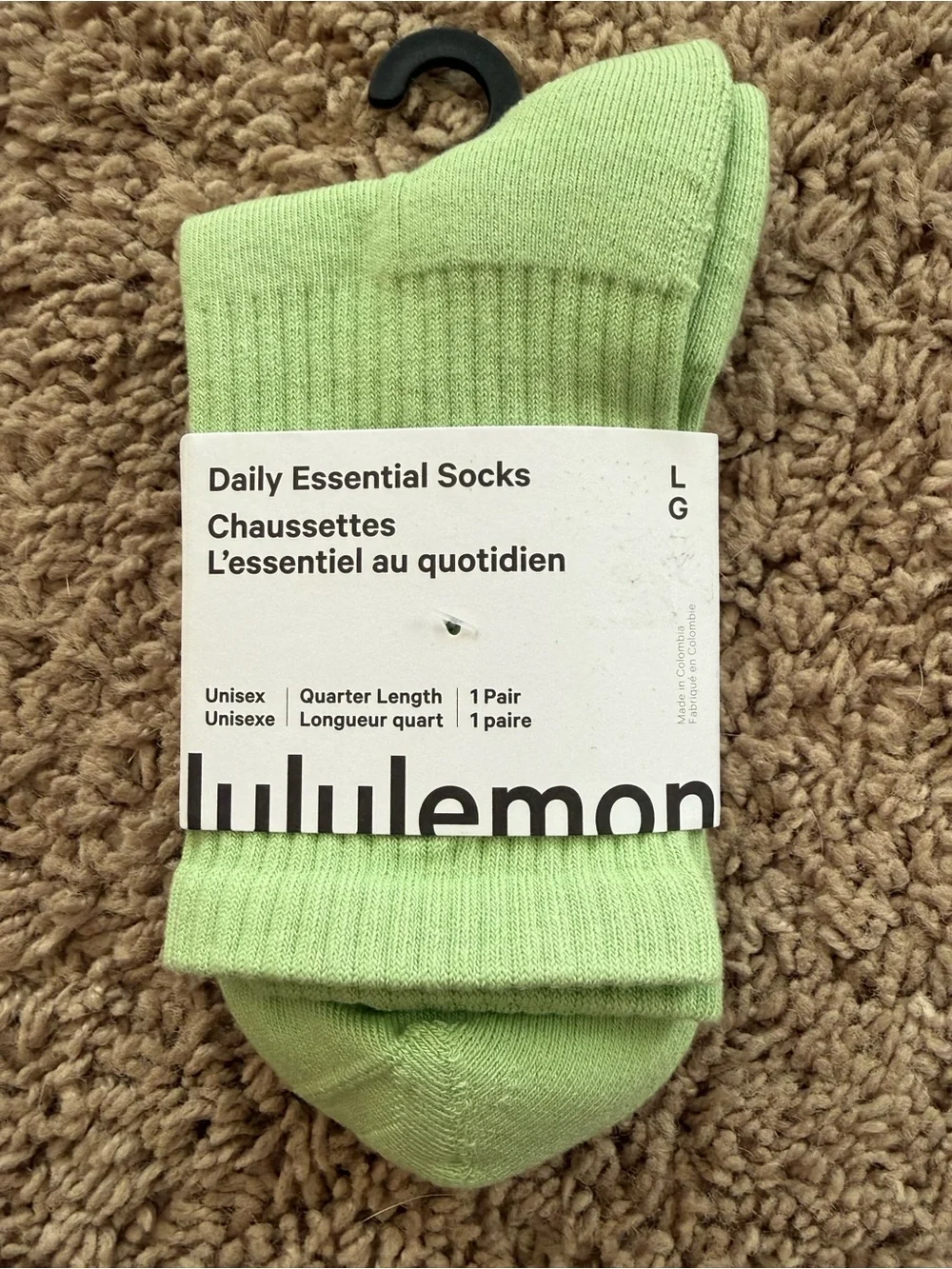 lululemon athletica Quarter-Length Socks - Light Green
